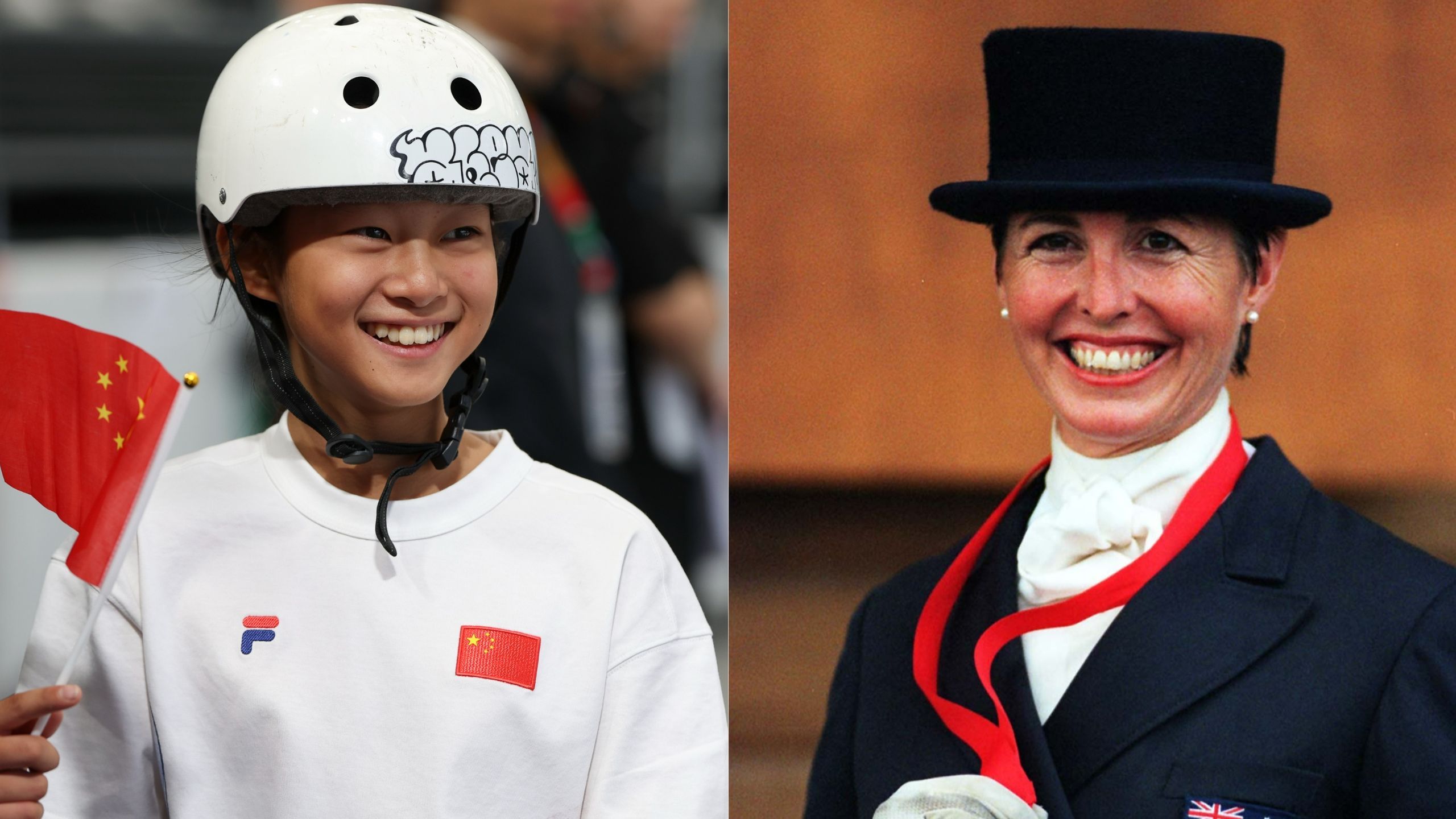 Check out the overview: 58 years(!) separate the oldest and youngest at the Olympics