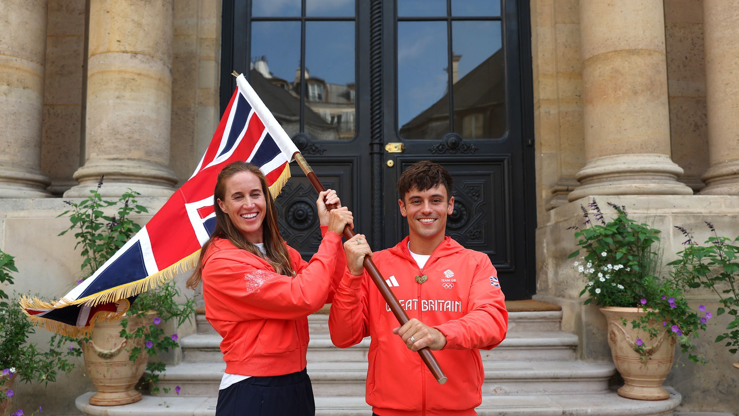 Paris Olympic Games 2024 Tom Daley and Helen Glover named as flag