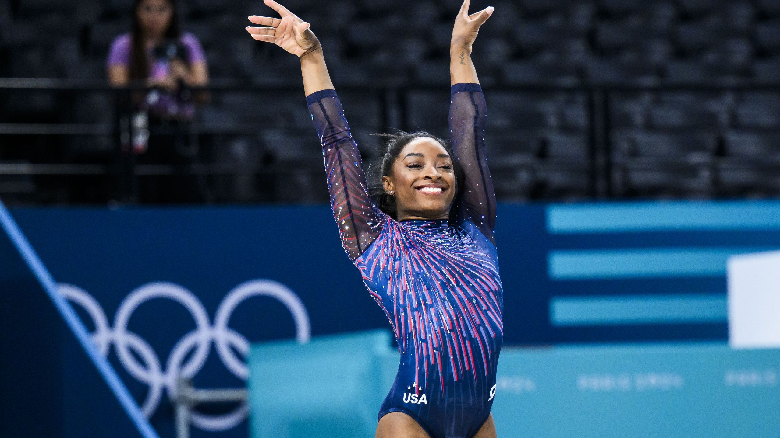 Olympia 2024 Turnkönigin Simone Biles aus den USA plant neues Element