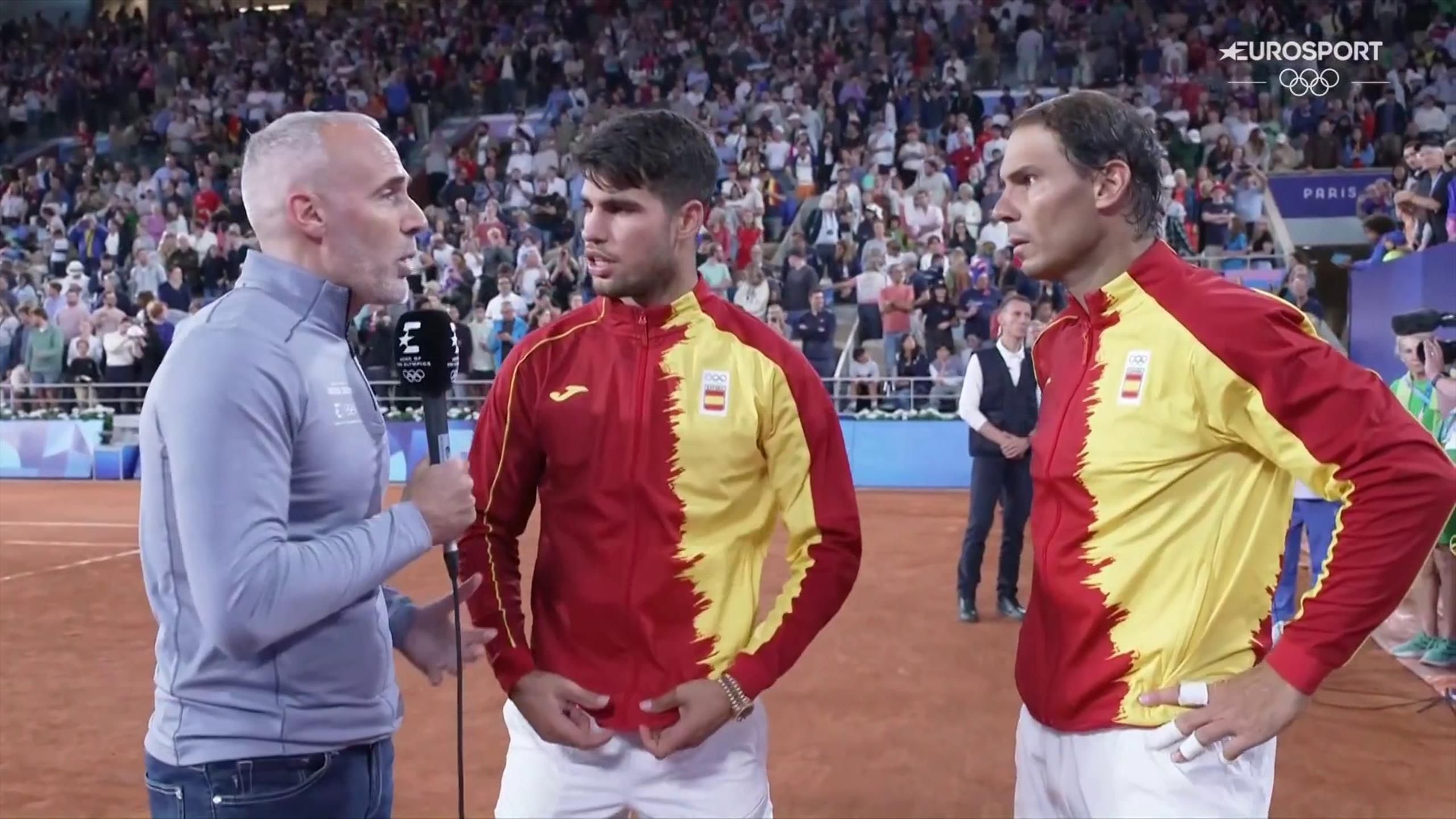 París 2024 Nadal, junto a Alcaraz, en Eurosport "Solo puedo