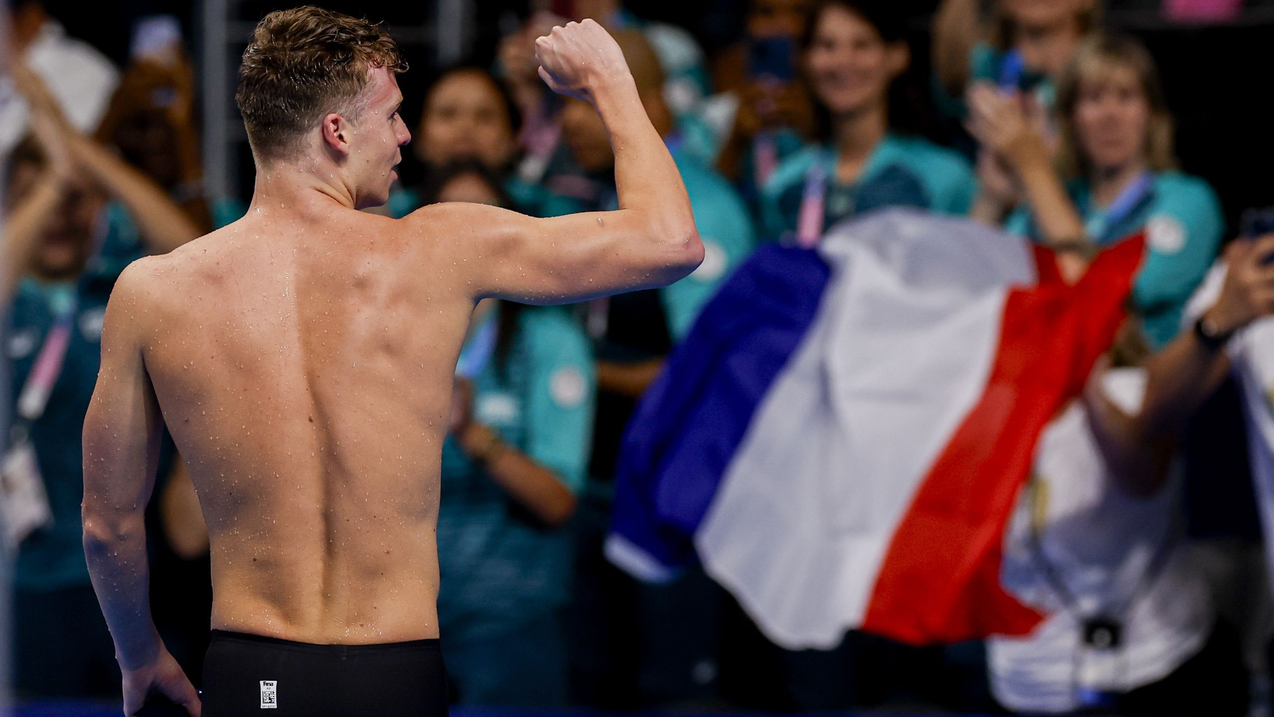 JO Paris 2024 "Ce n'est que le début" Léon Marchand, la fête