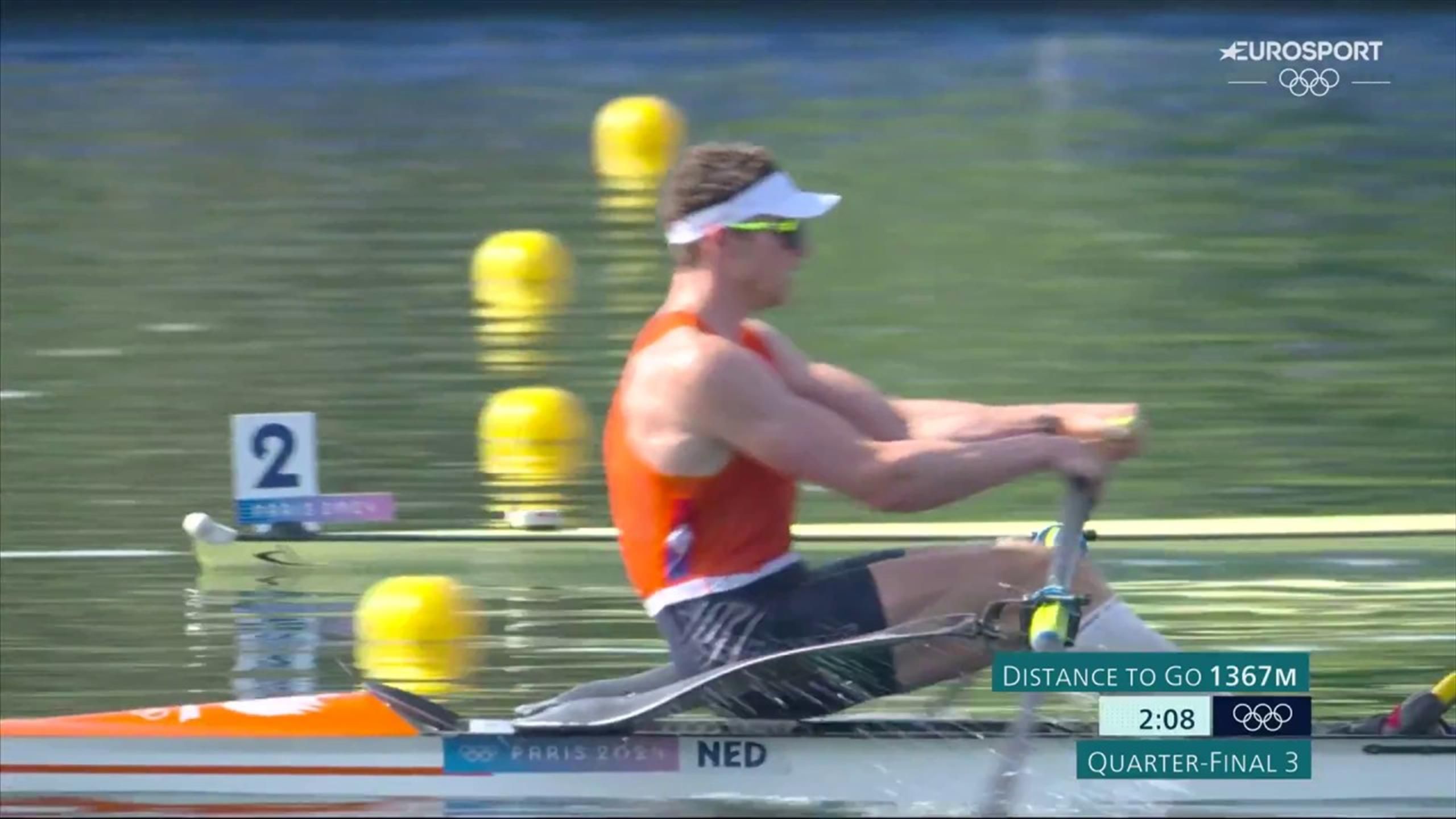 Paris 2024 | Ook Simon van Dorp eenvoudig naar halve finale in de skiff ...