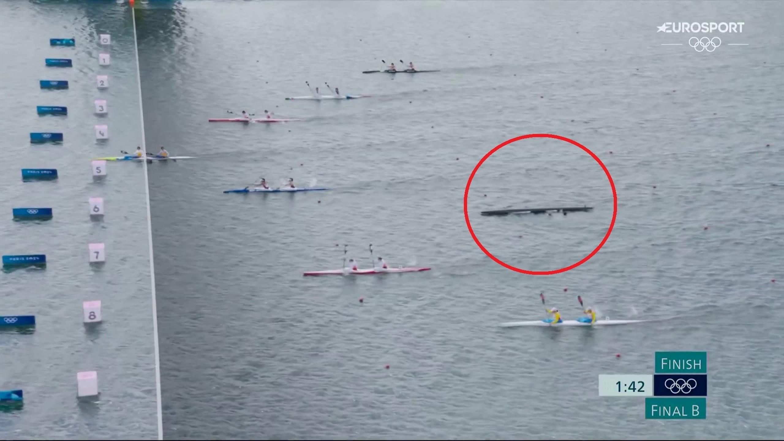 Paris 2024 | Drama voor Spaanse kajakkers - Boot kapseist met finish in ...