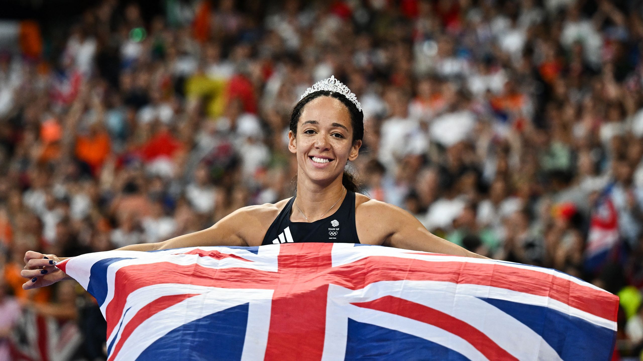 Katarina JohnsonThompson wins maiden Olympic medal with silver as Nafissatou Thiam storms to
