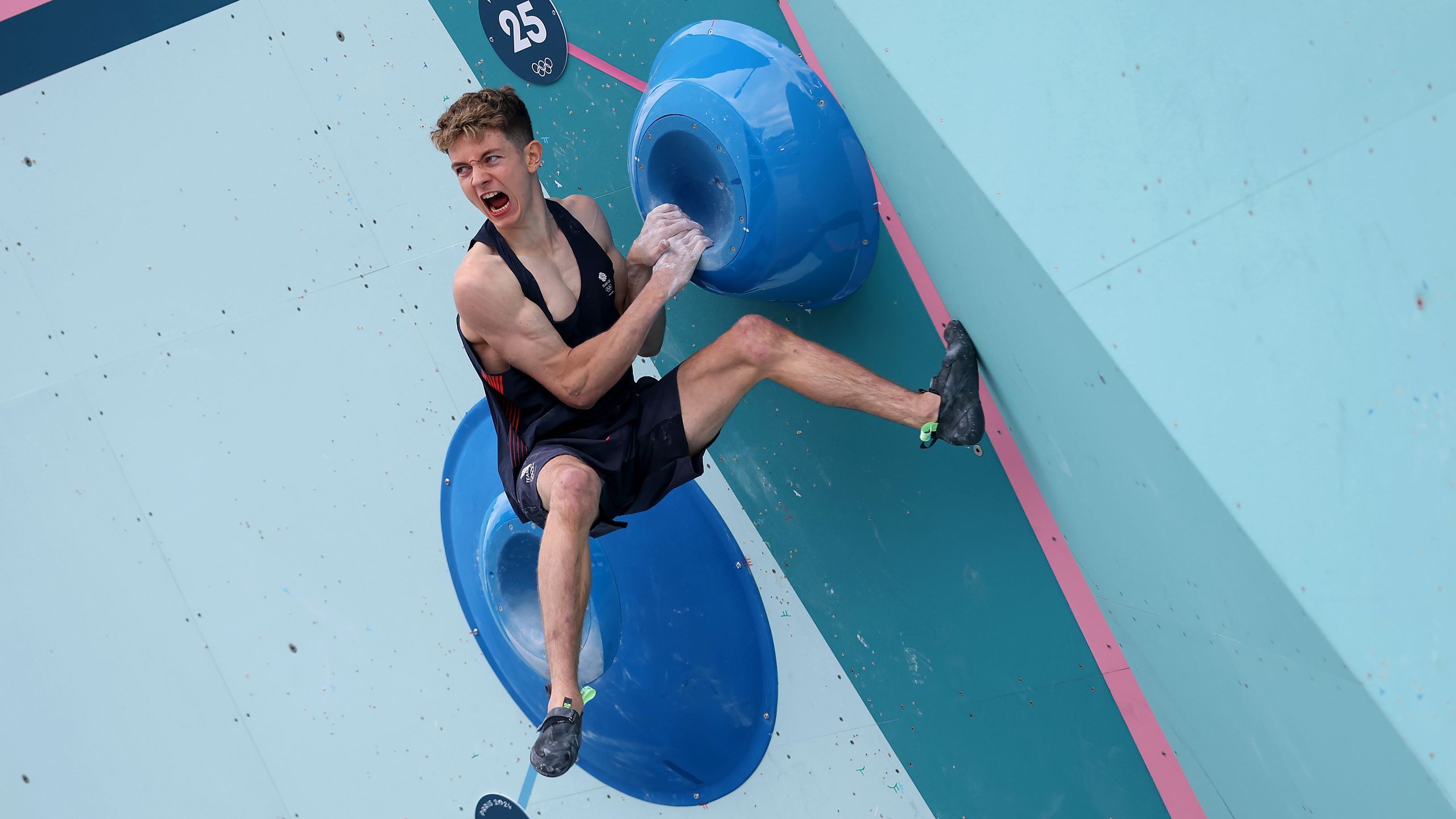 Toby Roberts clambers to Olympic gold in men’s boulder and lead sport