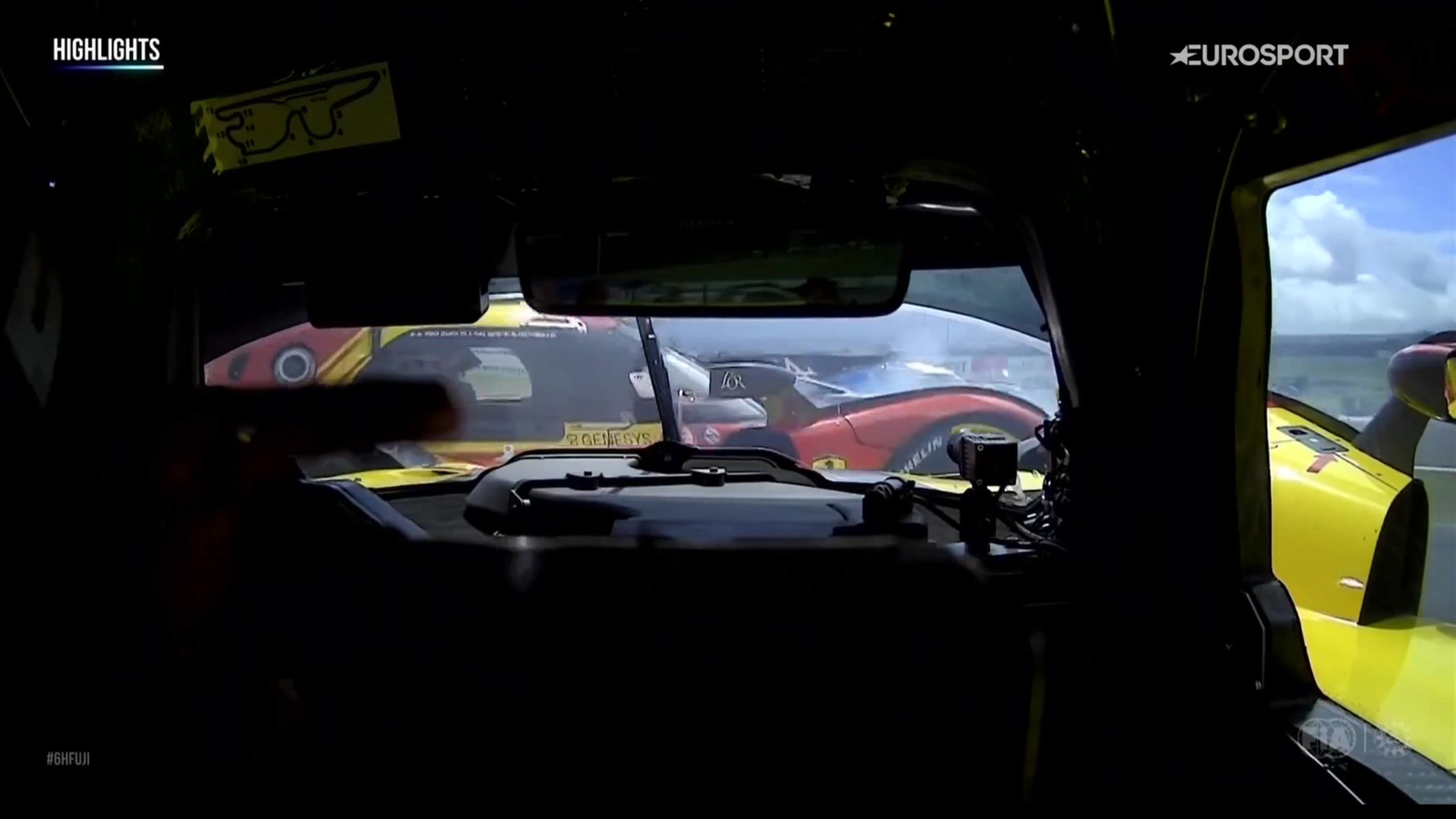 Crashs entre Ferrari, Cadillac au carton, Toyota et Alpine percutant : du rififi à gogo à Fuji thumbnail