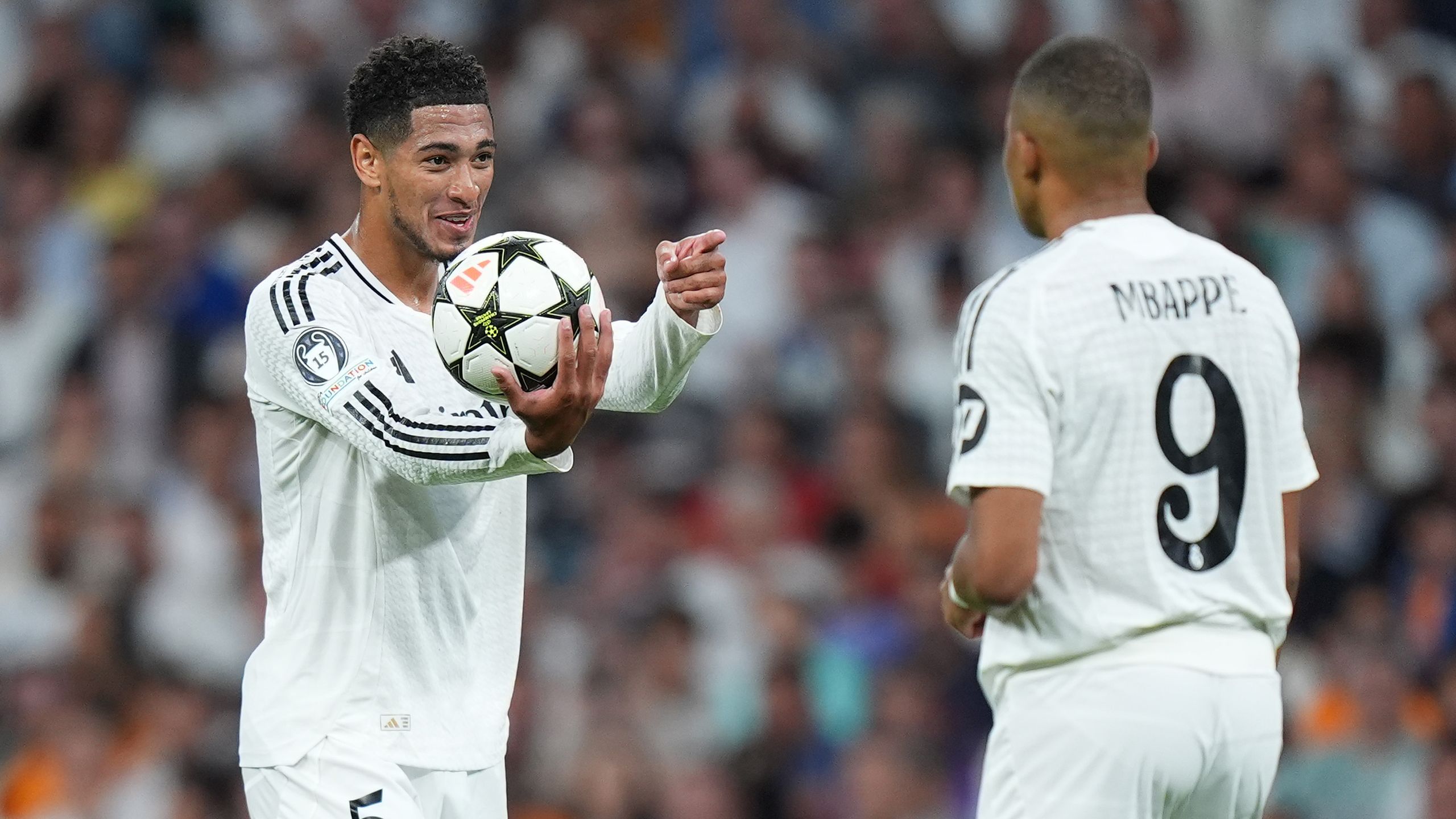 Jude Bellingham 'not surprised at all' after Kylian Mbappe strike for Real  Madrid in Champions League against Stuttgart - Eurosport