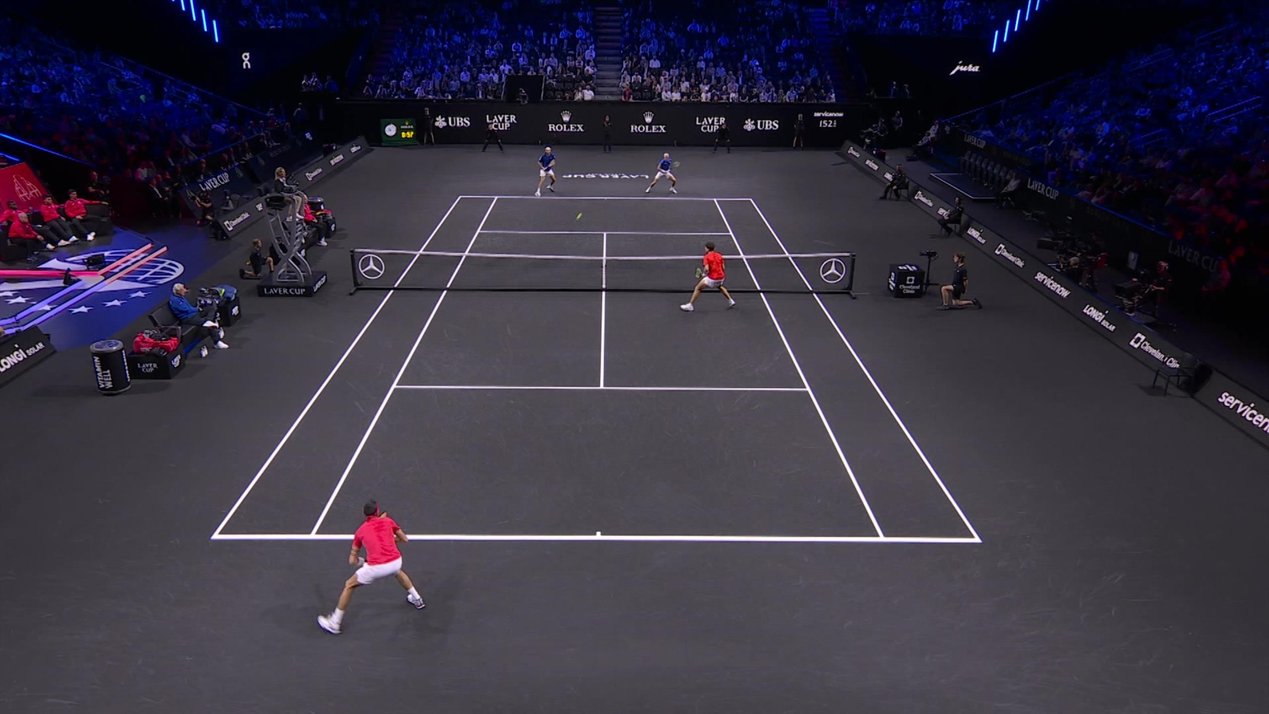 Ben Sheltonék teljesen lebénították az európai párost,Tsitsipas és Ruud csak pislogott a Laver-kupán