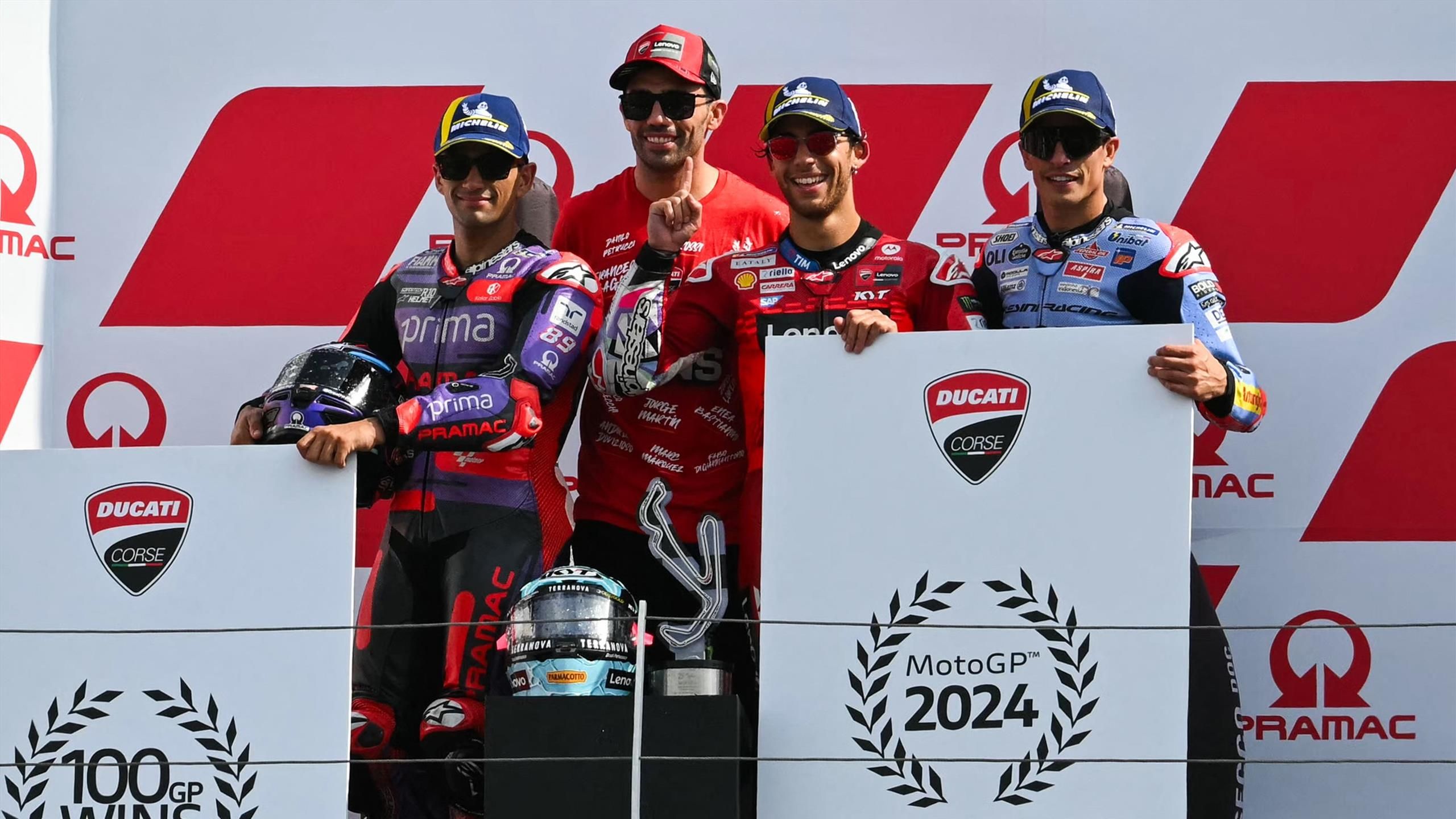 MotoGP Emilia Romagna 2024, gara: Bagnaia out, Bastianini vince ...