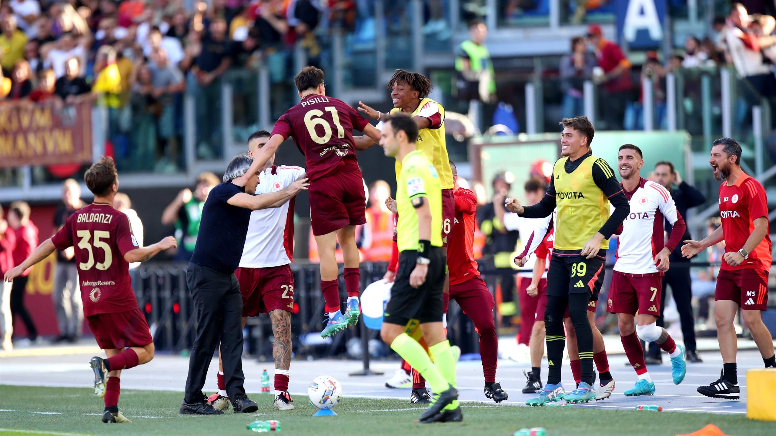 Roma-Venezia 2-1: giallorossi brutti, ma fortunati. Cristante e Pisilli ...