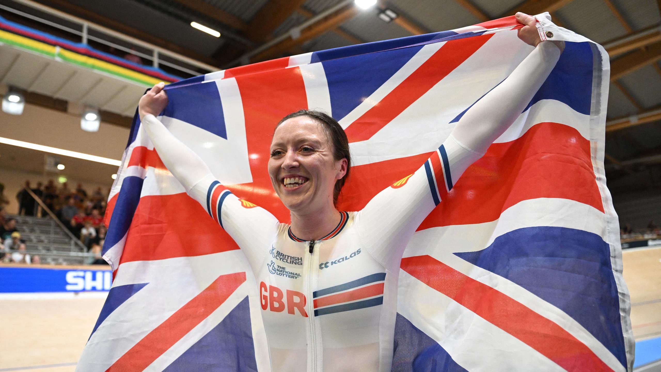 Great Britain's Anna Morris wins women's individual pursuit with