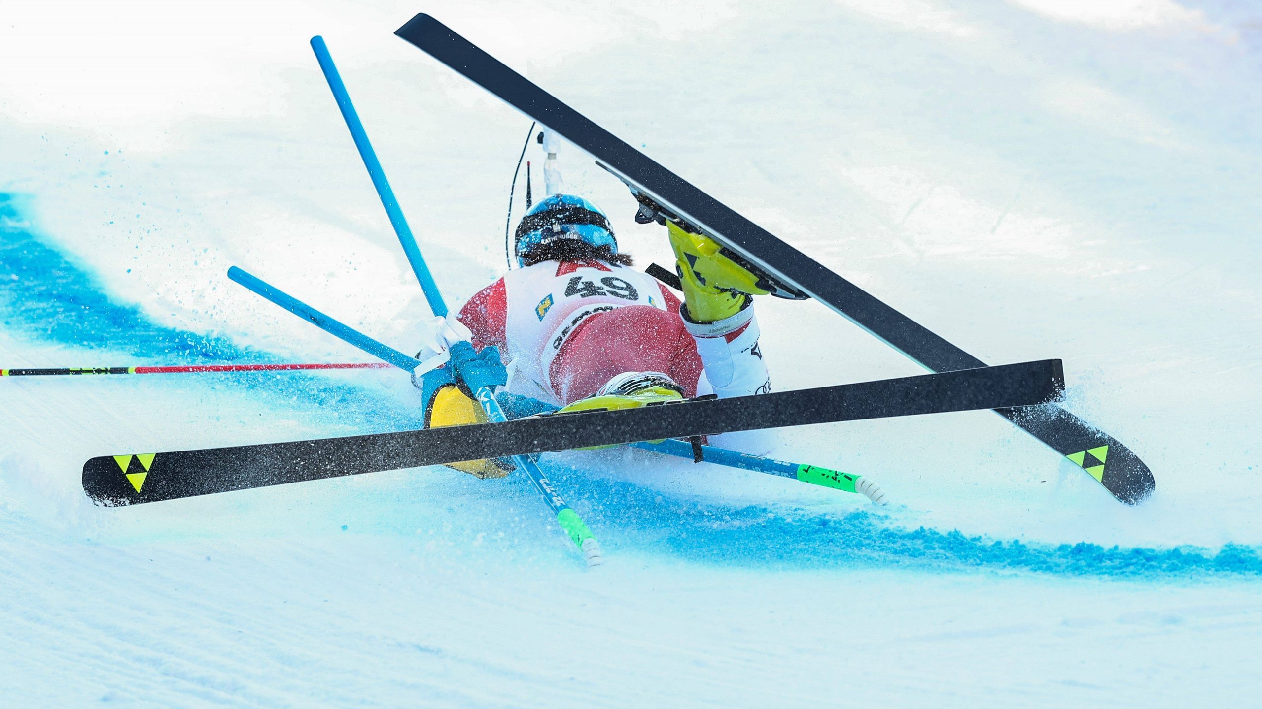 Katharina Huber upadła zaraz po starcie w Semmering Eurosport