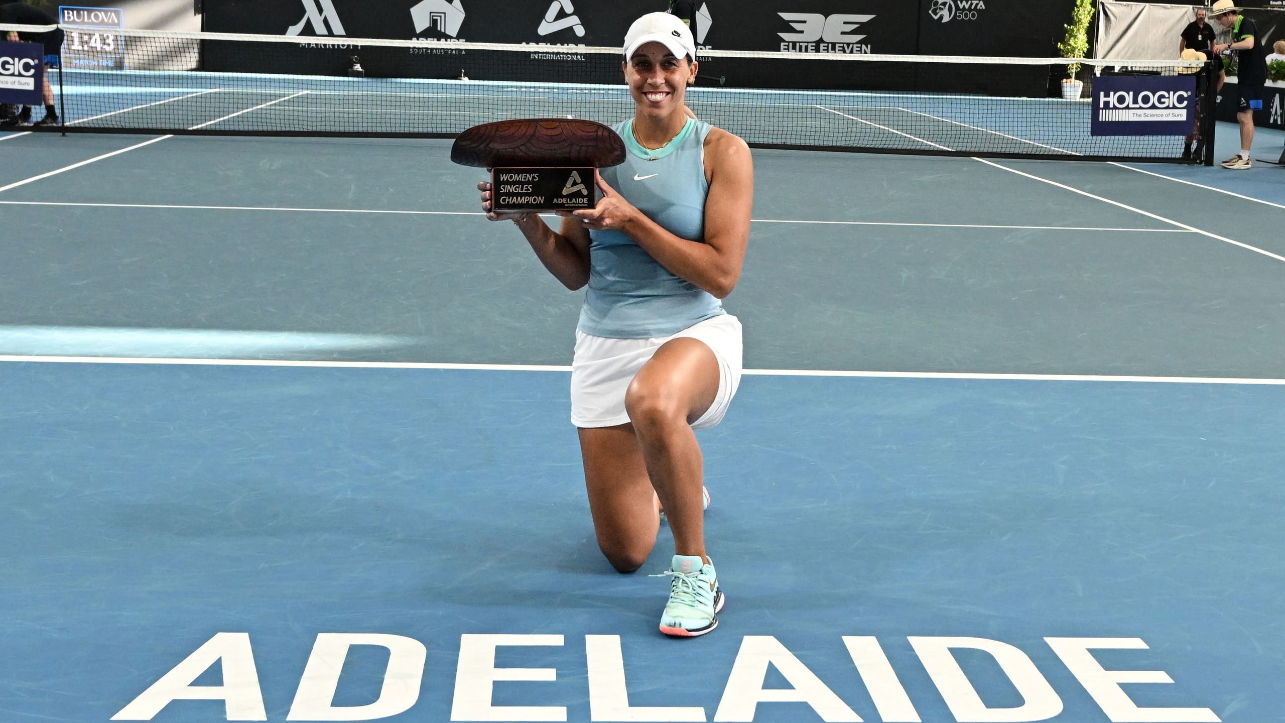 Keys overcomes injury to win Adelaide crown, Monfils breaks Federer record
