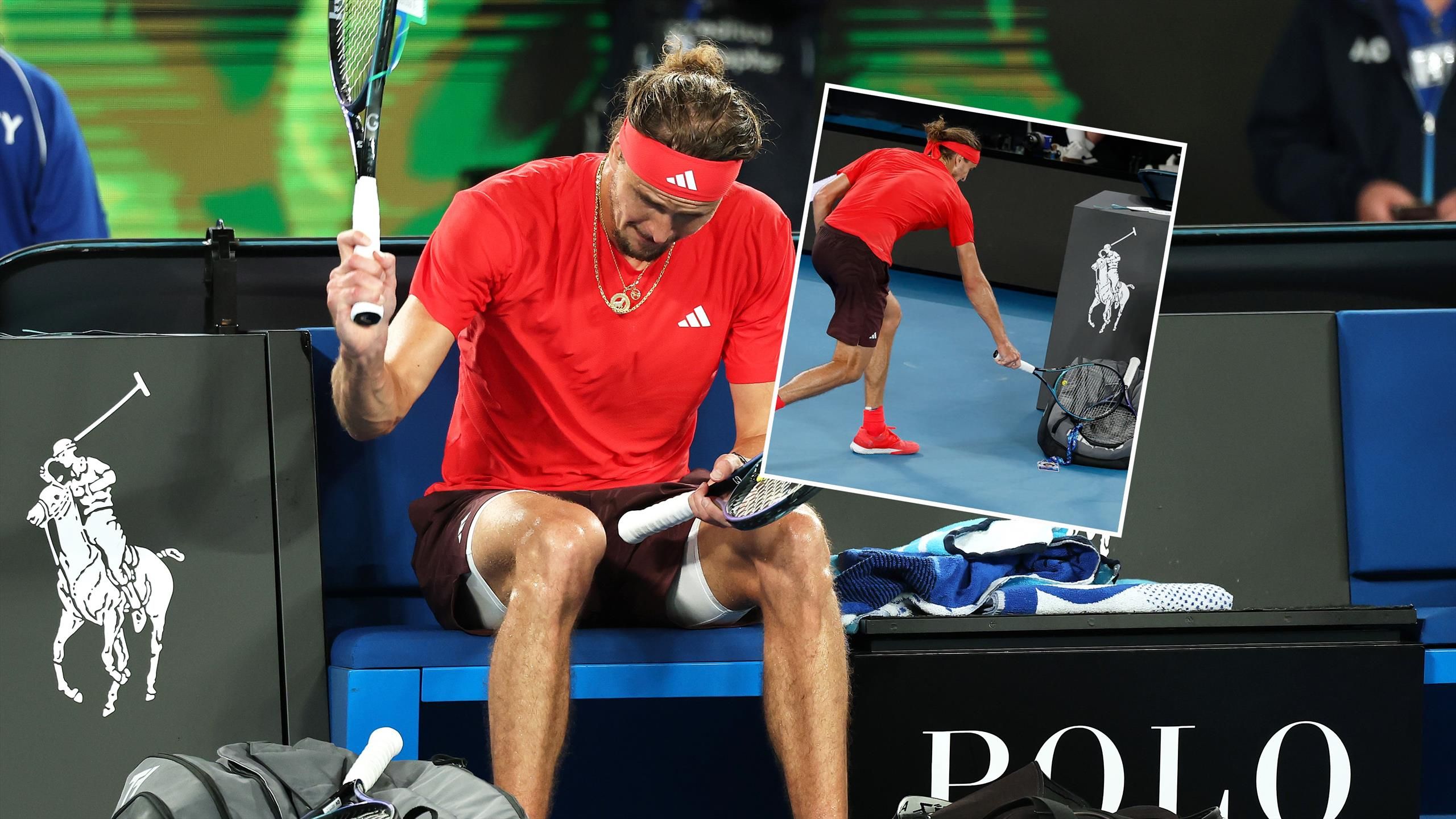 Australian Open 2025: Alexander Zverev malträtiert Schläger ...