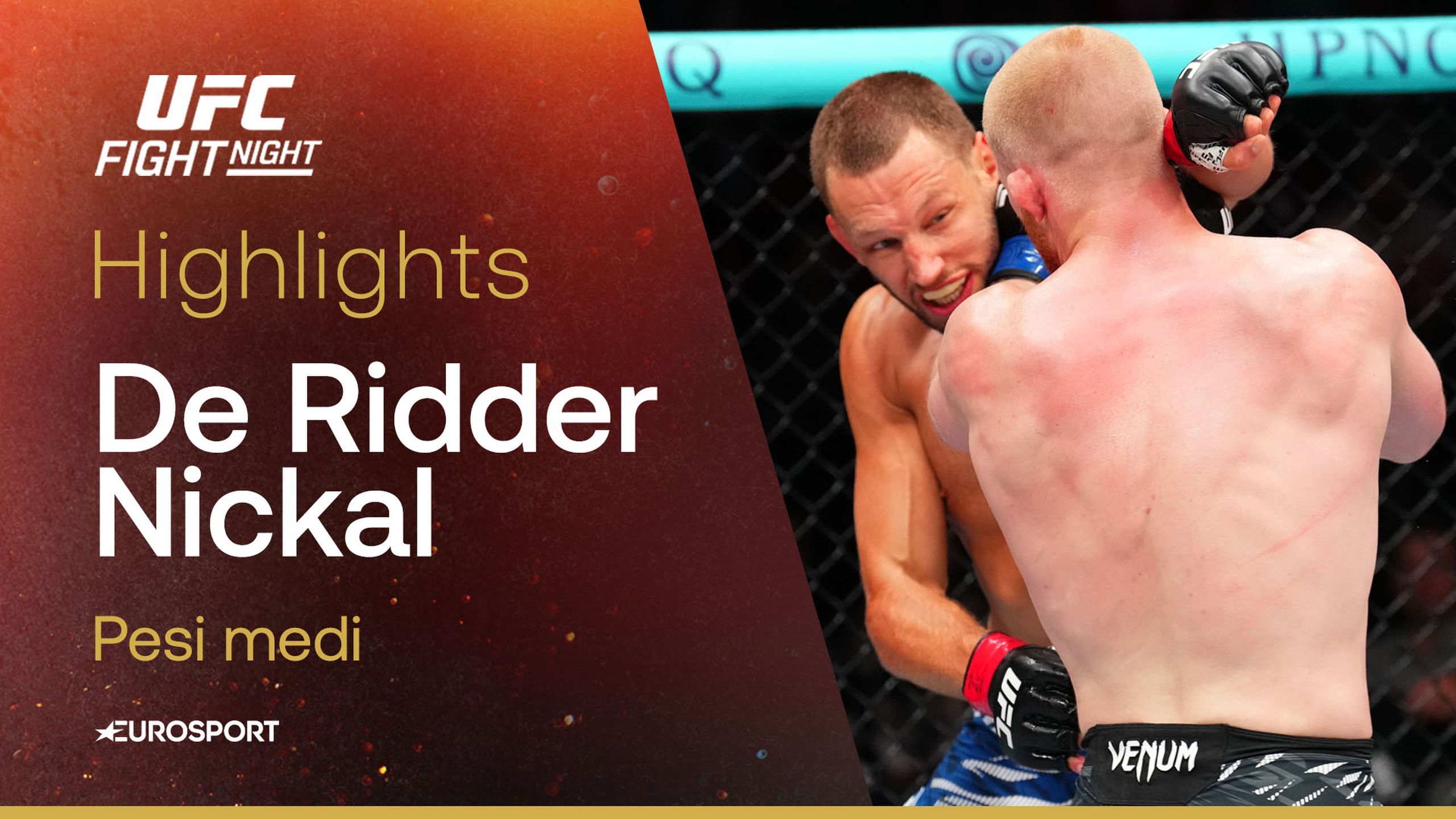 UFC Fight Night: De Ridder vs Nickal, gli highlights - Mixed Martial ...