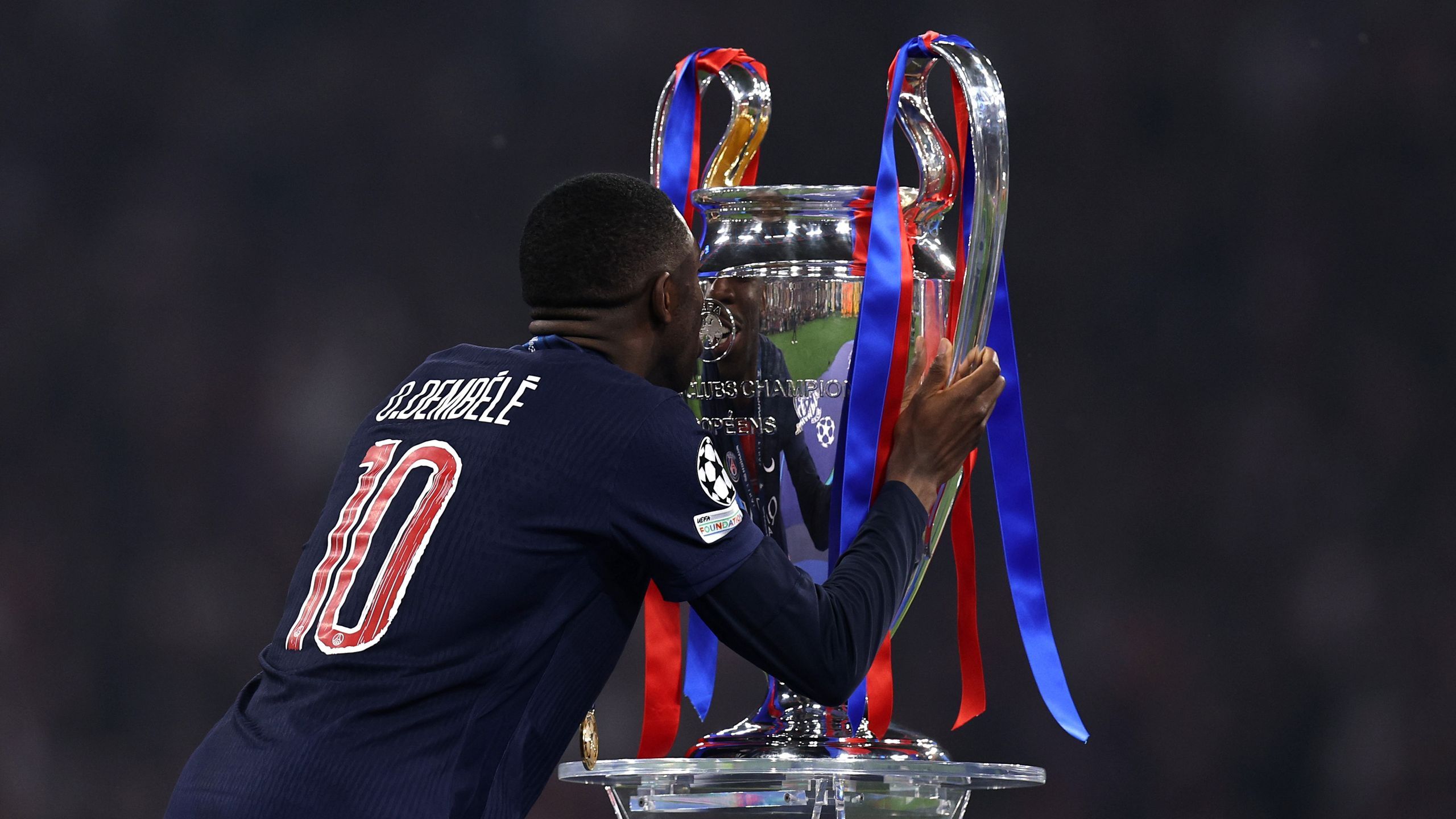 Liga Mistrzów 2024/25. Ousmane Dembele wyróżniony przez UEFA - Eurosport
