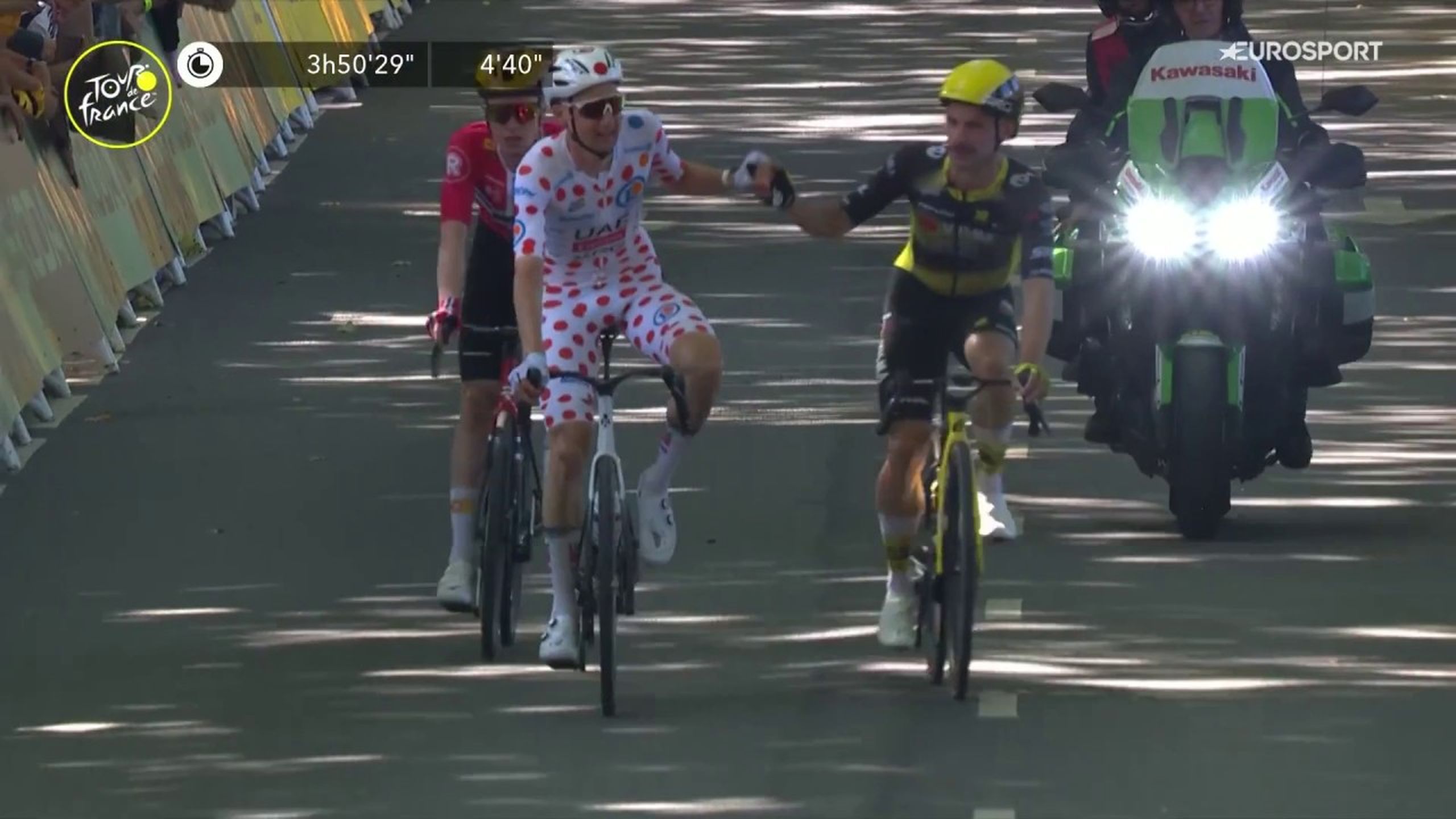 I belgi arrivano in parata a Rouen! Tim Wellens e Victor Campenaerts ...