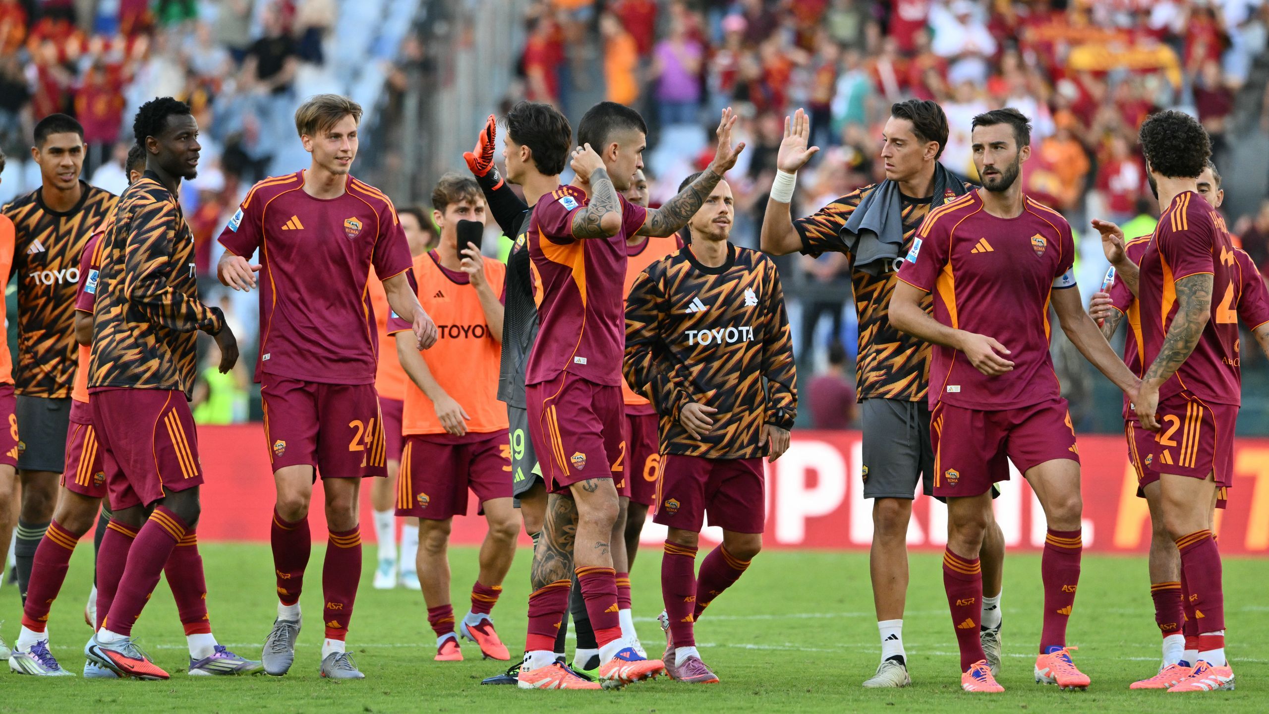 Jan Ziółkowski zadebiutował w barwach AS Roma w meczu Serie A - Eurosport