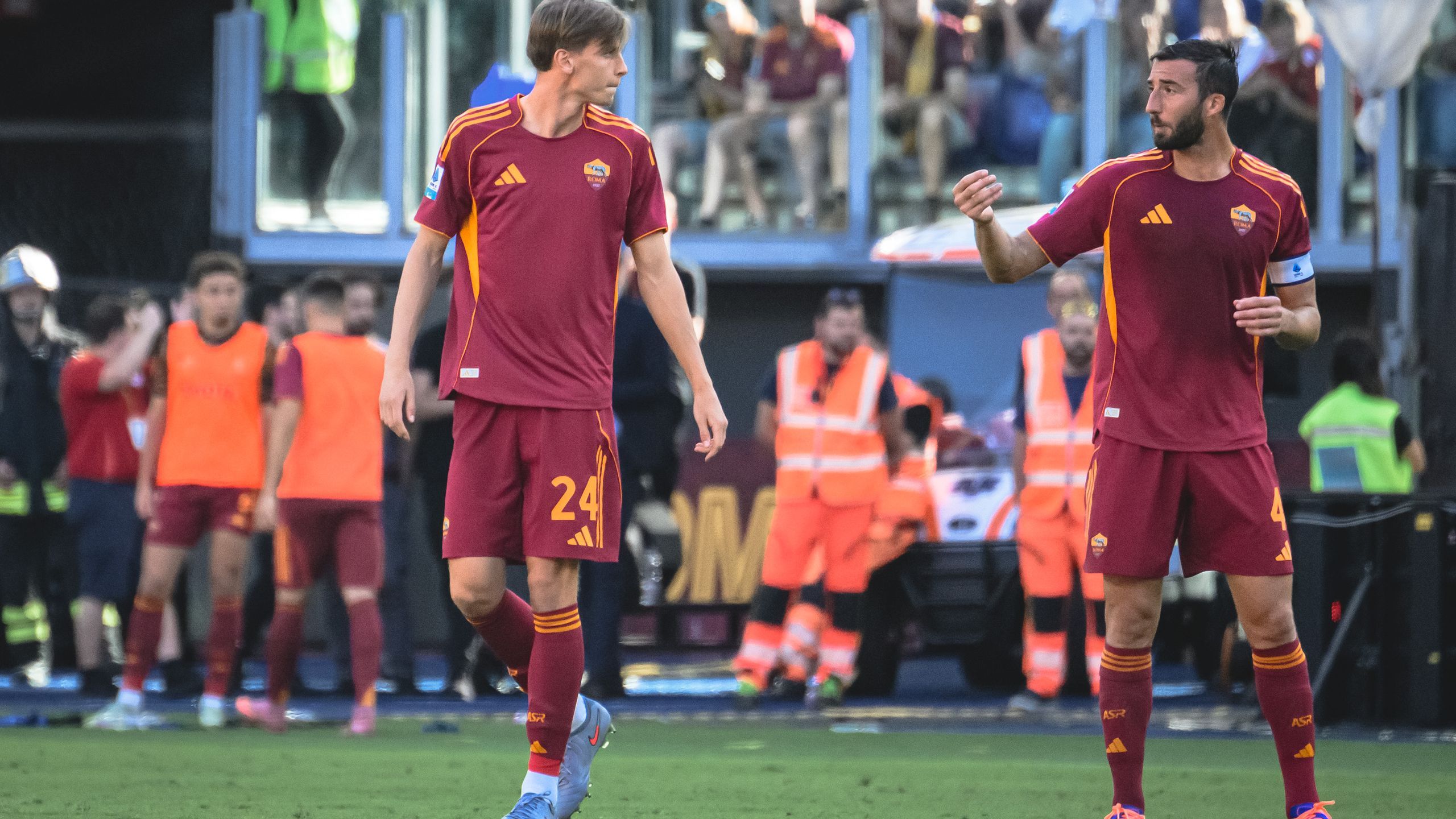 Jan Ziółkowski zagrał pierwszy mecz w barwach AS Roma. Oceny i ...