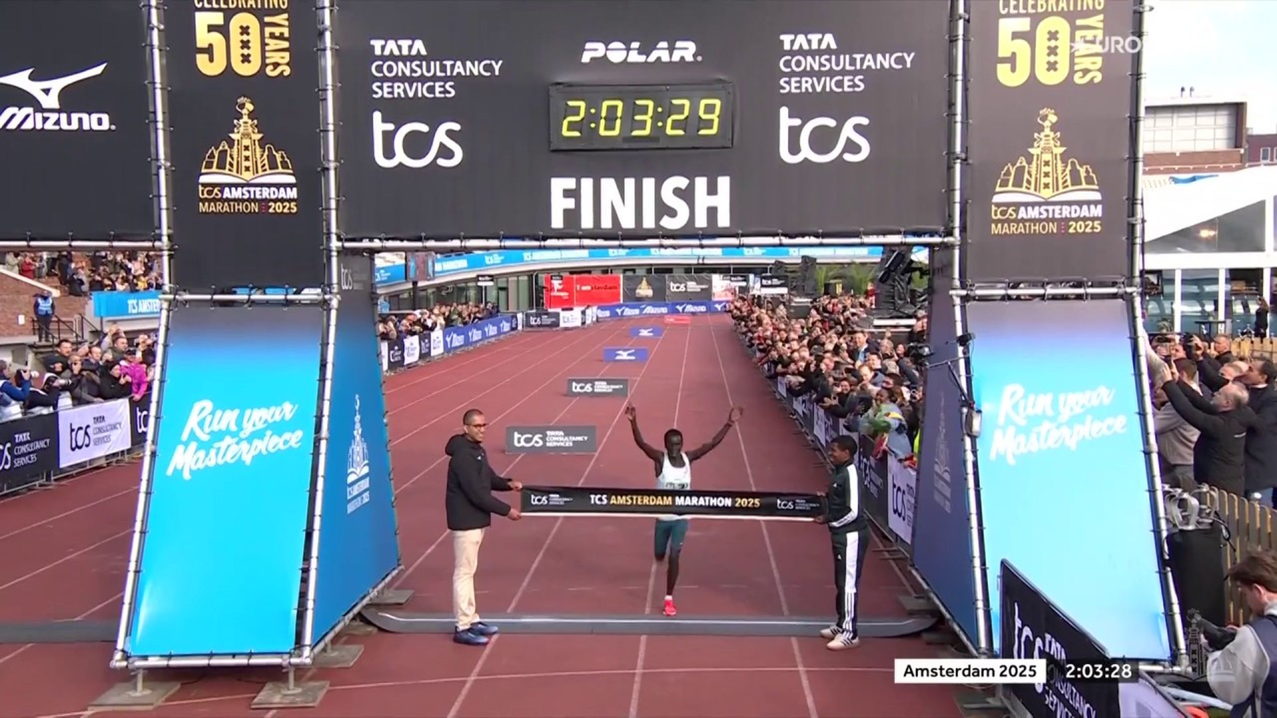Geoffrey Toroitich Kipchumba breekt record bij jubileum van Amsterdam ...