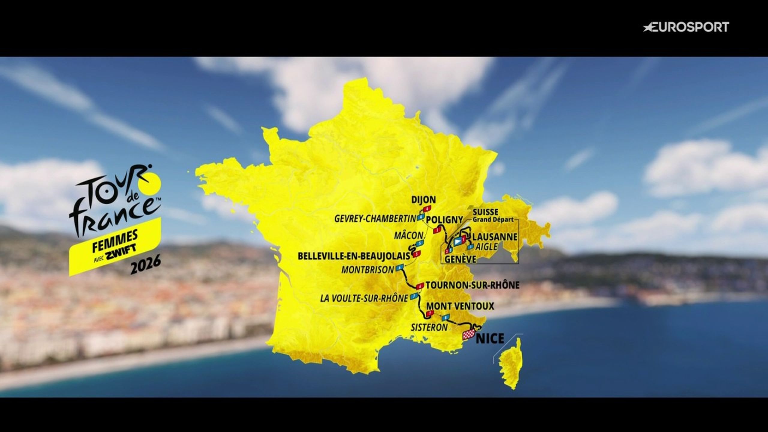Parcours Tour de France Femmes 2026 bekend - Start in Lausanne, primeur ...