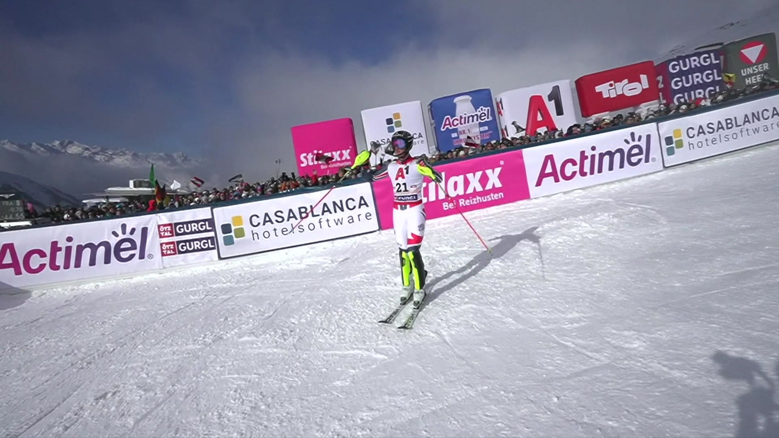 De winnende run van Paco Rassat op de slalom in Gurgl - Alpine Skiing ...