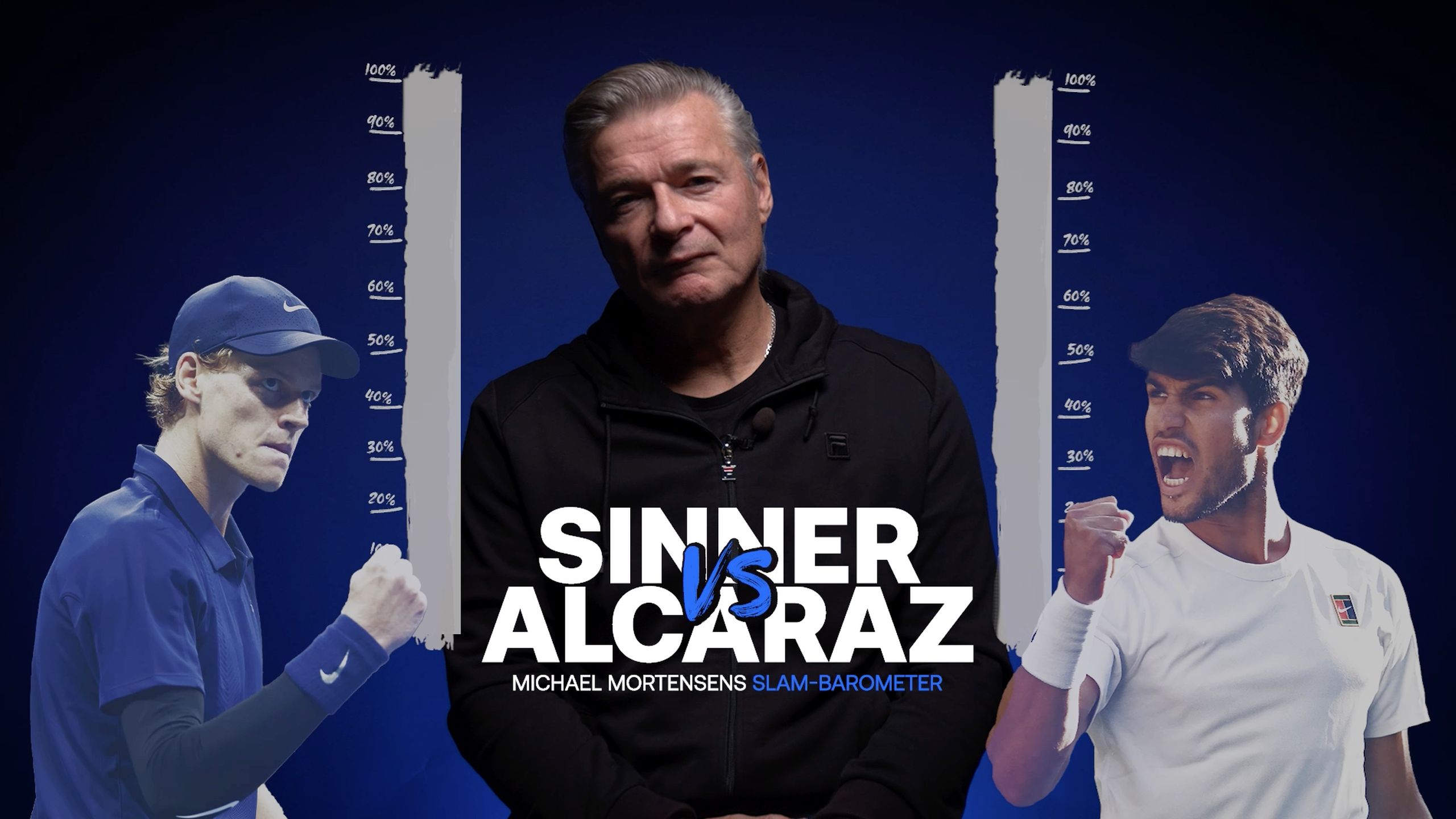 Mortensens Slam-barometer: Hvem er stærkest af Sinner og Alcaraz?