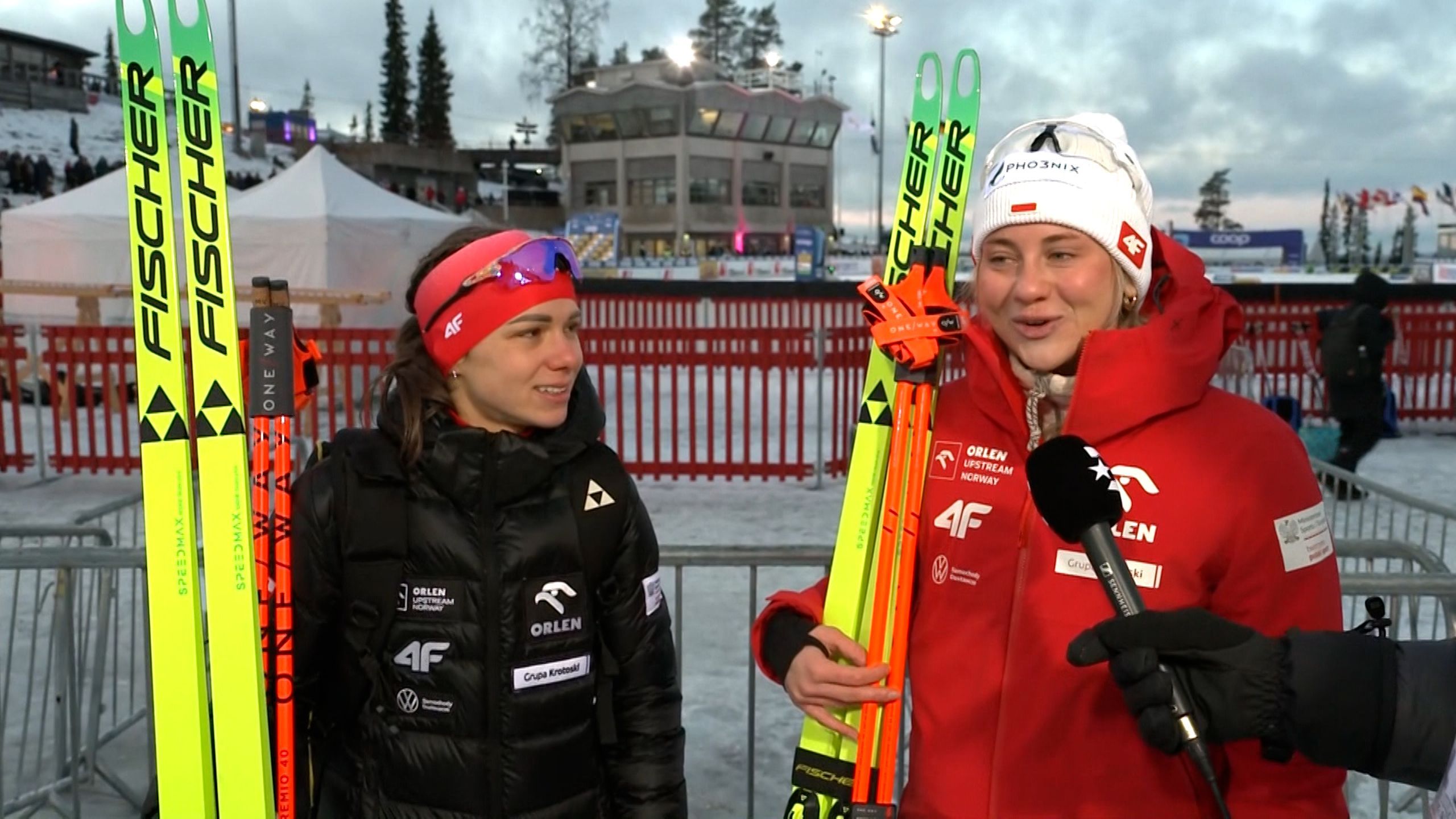 Izabela Marcisz i Eliza Rucka-Michałek po biegu masowym kobiet na 20 km ...