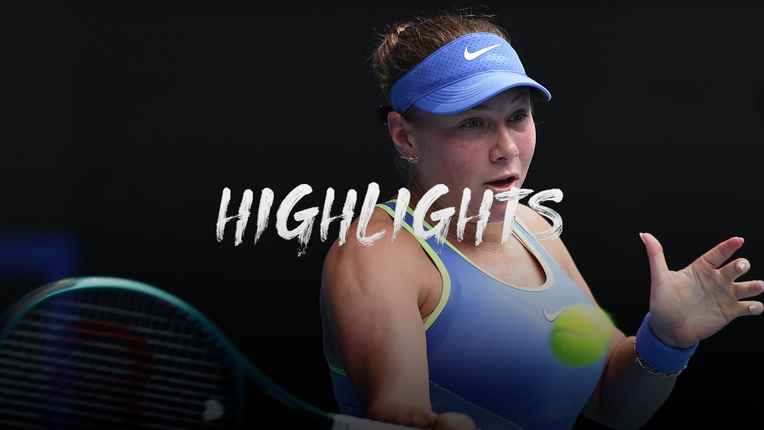 Simona Waltert - Amanda Anisimova - Australian Open Highlights - Tennis video 