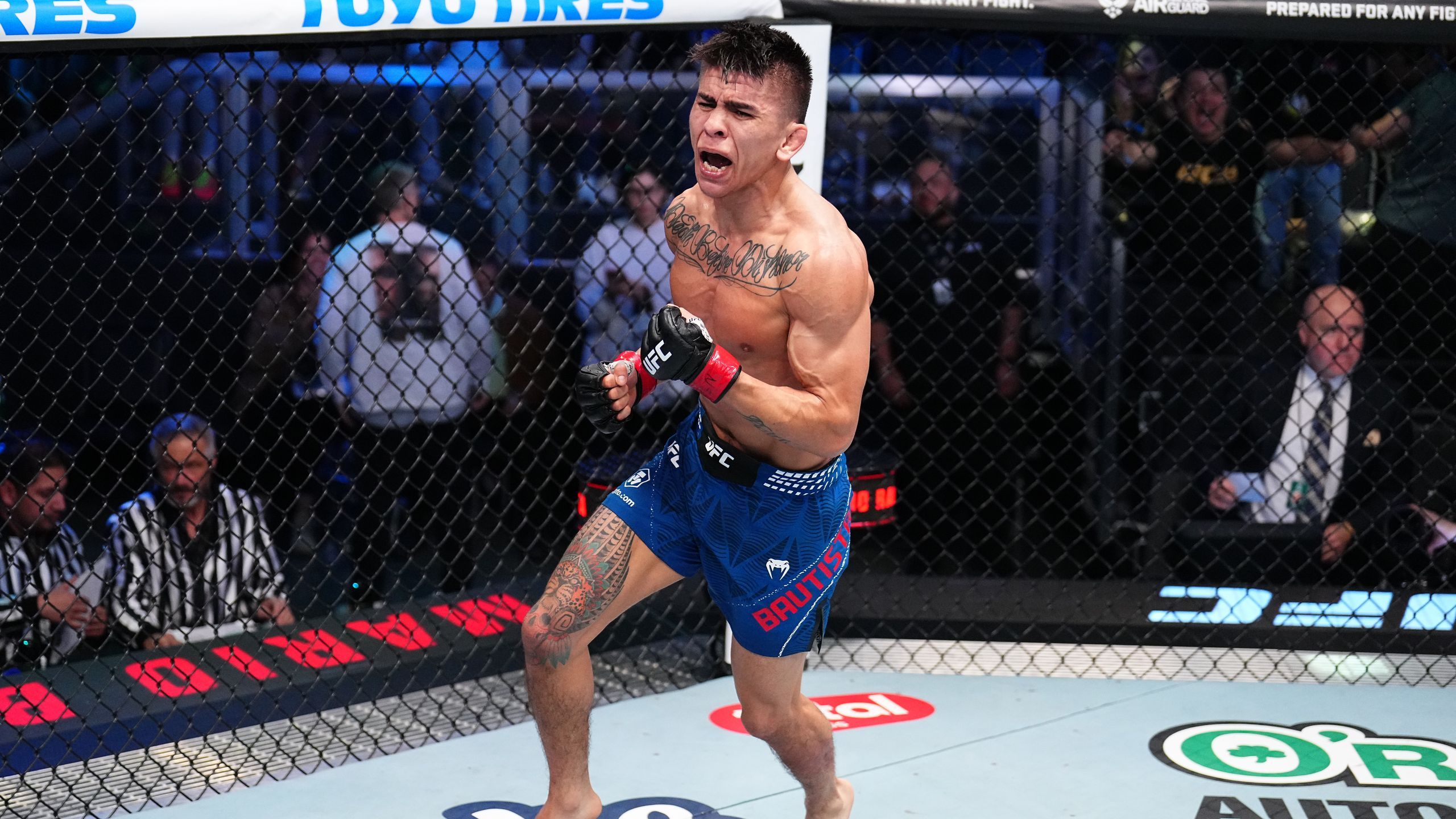 UFC Las Vegas 113 | Mario Bautista somete a Vinicius Oliveira con un ...