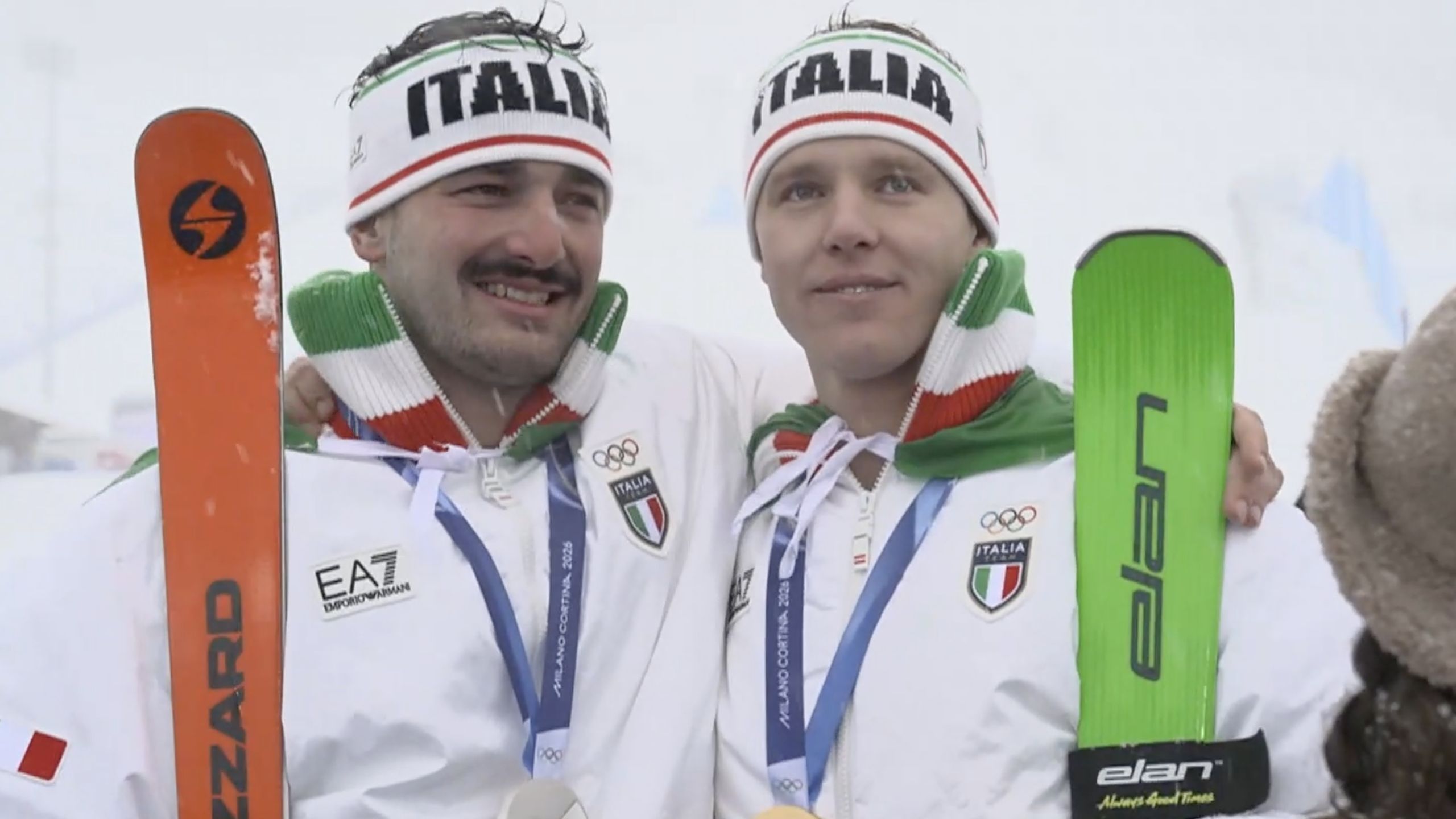 Simone Deromedis e Federico Tomasoni dopo la doppietta nello Ski Cross ...