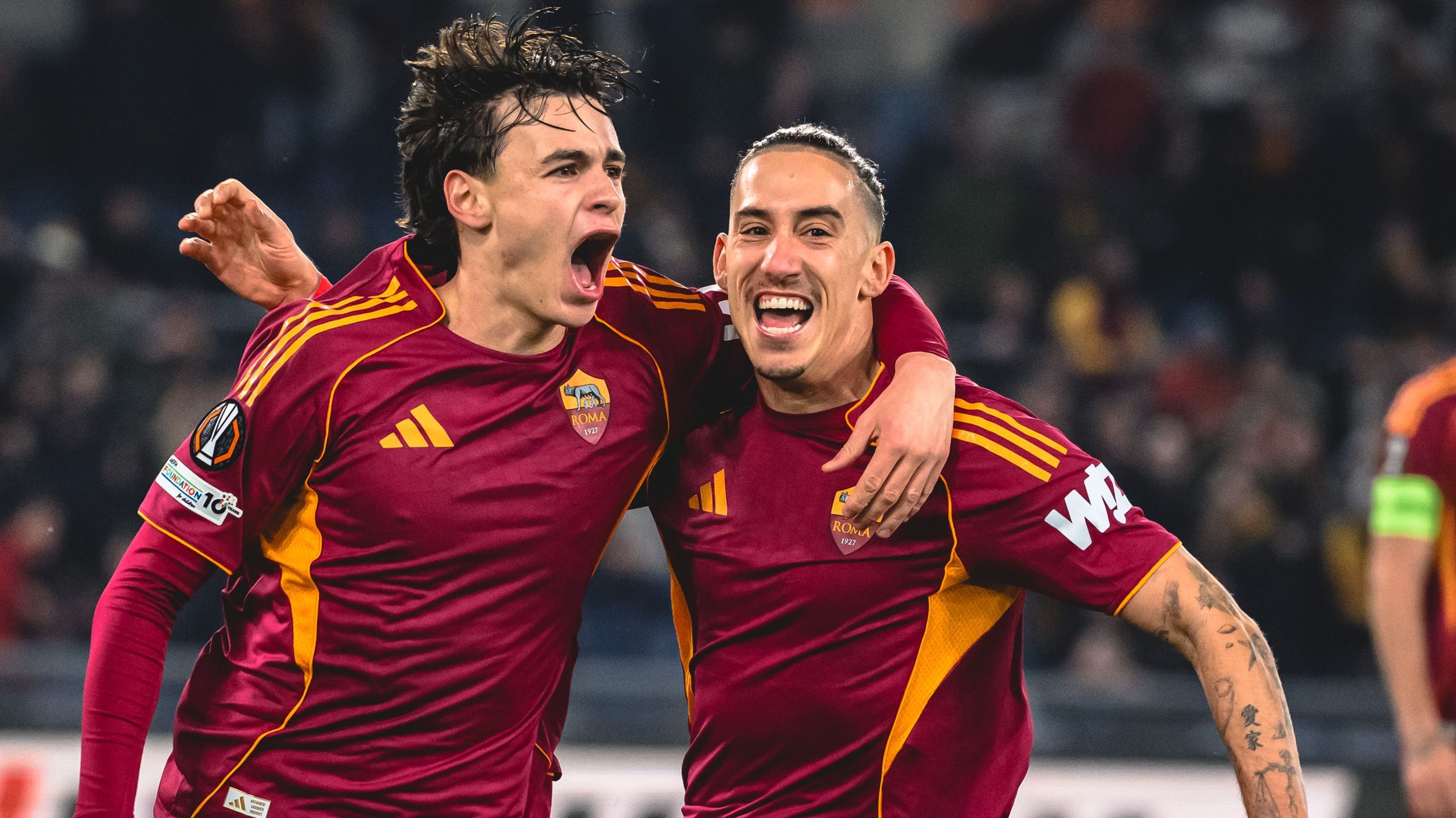 Roma-Stoccarda 2-0, la doppietta di Pisilli regala tre punti ai ...