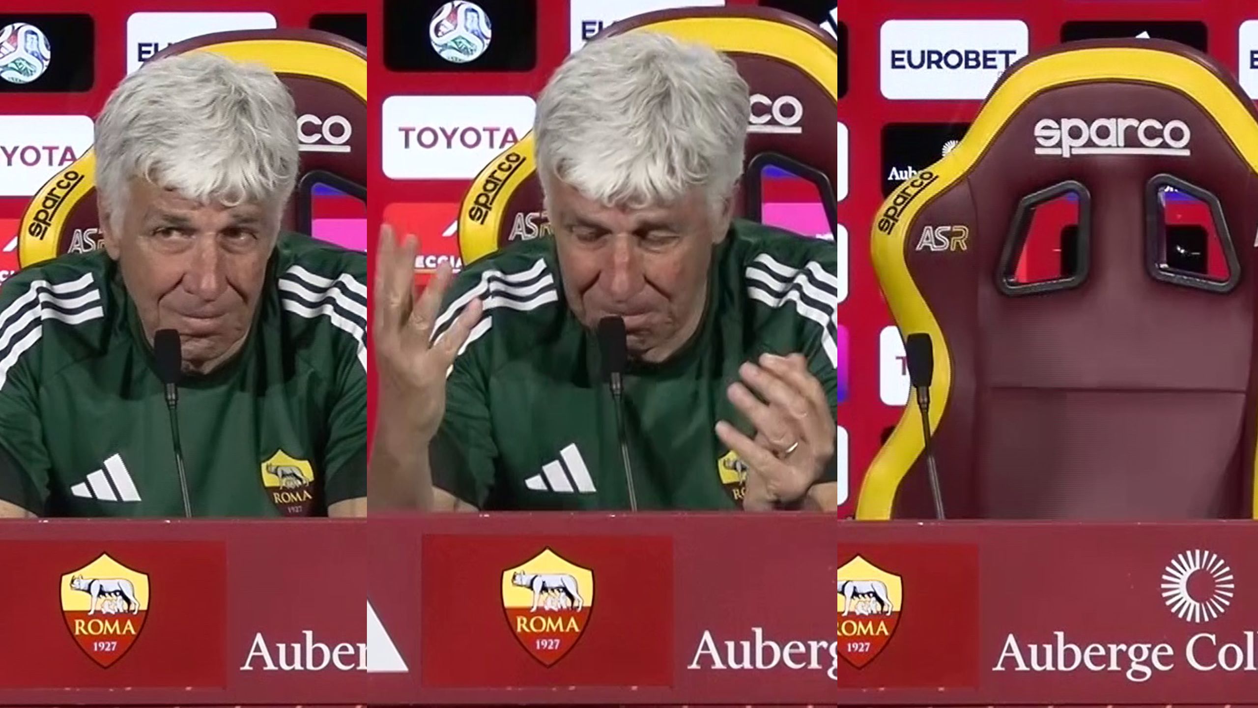 Gian Piero Gasperini si commuove parlando di Percassi e dell'Atalanta ...