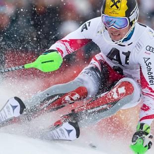 Hirscher leads 1st giant slalom run in Alta Badia; Ligety 7th