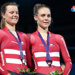 Dansk EM-bronze: Julie Leth og Amalie Dideriksen på podiet til EM i