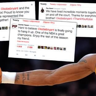 "Dzięki za wszystko, bracie". Bryant odchodzi, świat NBA dotknięty