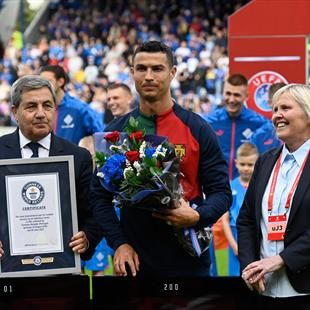 Cristiano Ronaldo entra nel Guinness dei primati: 200 presenze con il