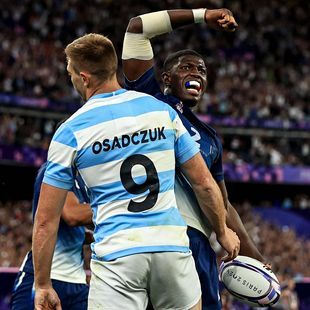 Andy Timo et les Bleus, tombeurs de l'Argentine : 
