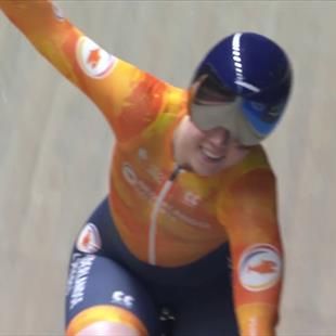 Hetty van de Wouw knalt naar Europese titel kilometer met wereldrecord