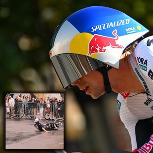 Bad luck: Roglic crashes during time trial inspection