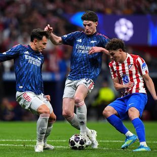 Action du match entre Atletico et Arsenal