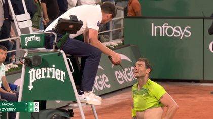 El momento viral de Nadal en plena lesión de Zverev: "Si voy a hacer pis, ¿cuenta?"