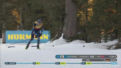Bø sovrannaturale: domina la sprint e ringrazia lo skiman