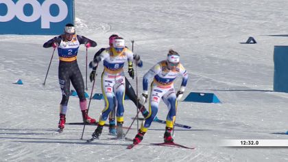 Sweden's women secure superb one-two in cross-country team sprint