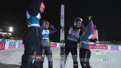 Watch Wellinger's last jump as Germany win yet another gold medal at the World Championships