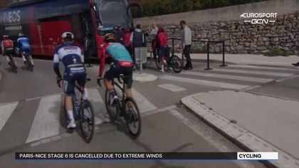 Parijs-Nice | Zesde etappe afgelast door hevige windstoten