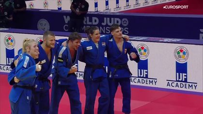 WK Judo | Nederlands team verovert brons op onderdeel Mixed Teams