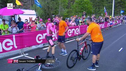 Thomas makes steady bike change in Giro d’Italia ITT