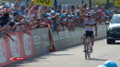Evenepoel pays tribute to Mader as he wins Stage 7