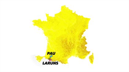 Stage 5 profile and route map: Pau - Laruns